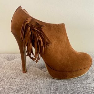XOXO Suede Tan Bootie